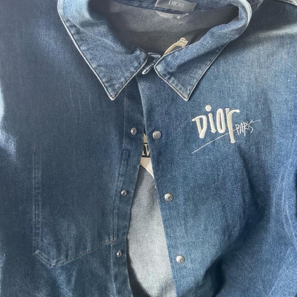 Dior Blue Casual Button Down Shirt